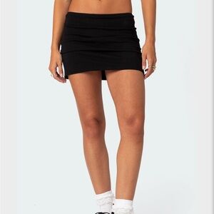 Edikted Black Mini Skirt